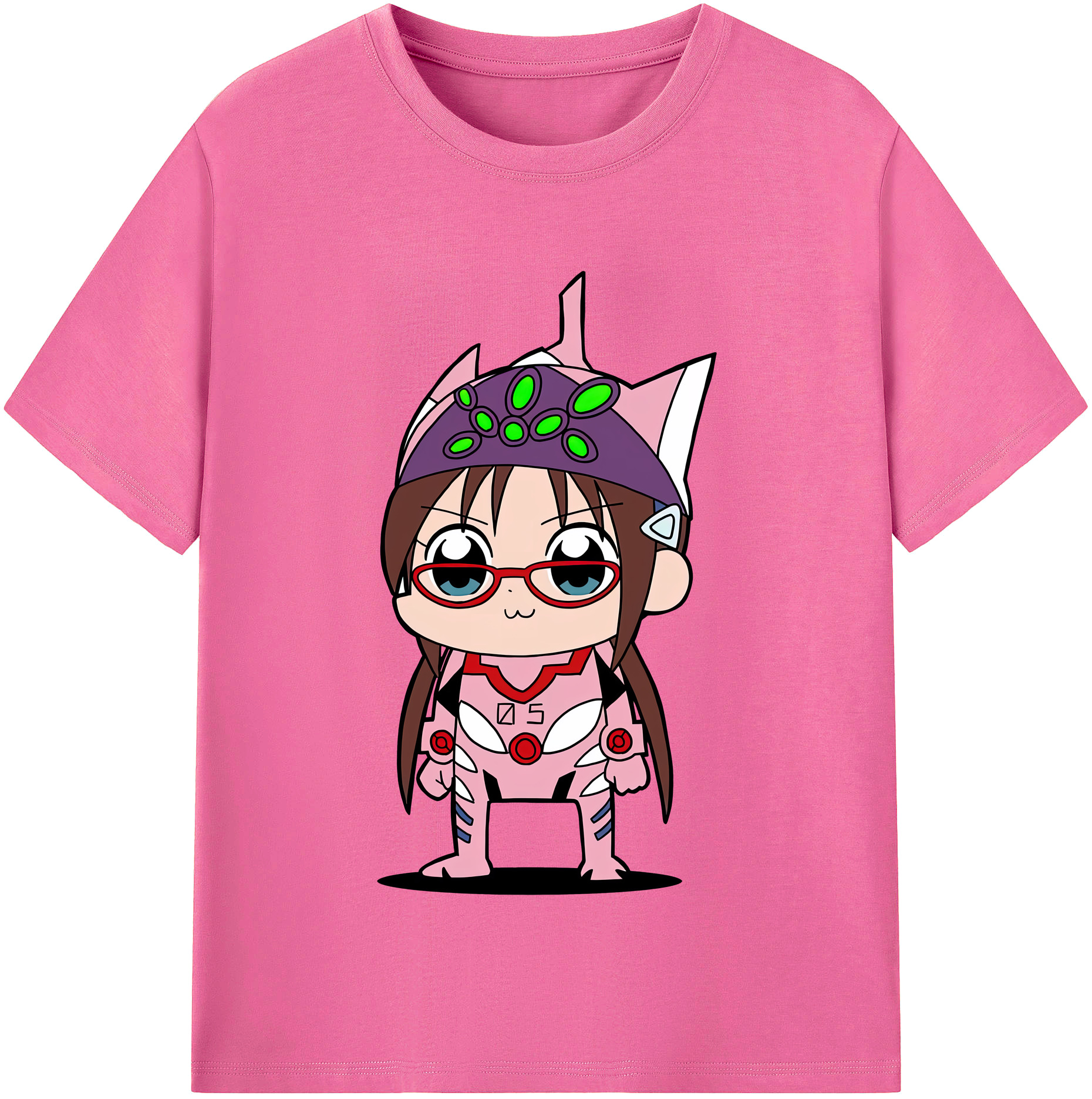 （画像用） EVA 新世紀エヴァンゲリオン レディースカジュアルプリントTシャツ（綿100％）